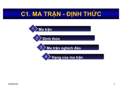 Ma trận nghịch đảo là gì